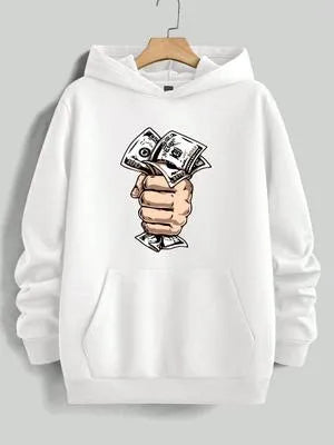 Men's Fleece Printed Hoodie